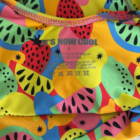 Free People It's Now Cool Swimsuit Fruit Print TUTTI FRUTTI One-Piece Small - Picture 10 of 11